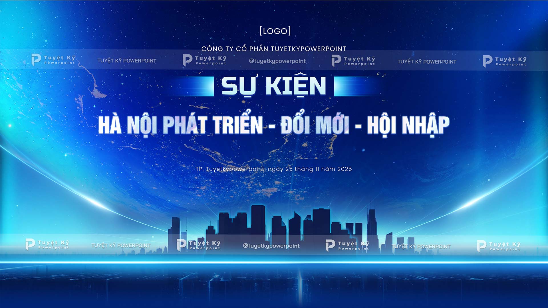 backdrop banner hà nội phát triển đổi mới hội nhập