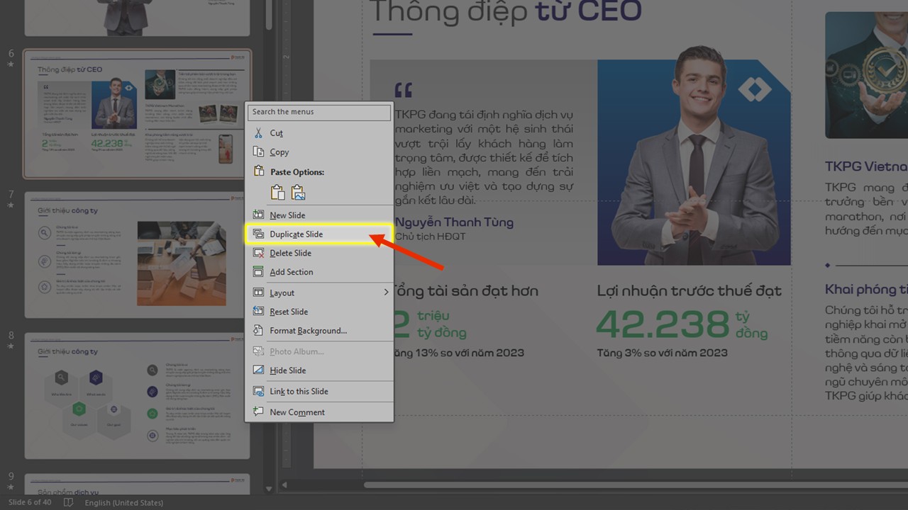 cách coppy slide trong powerpoint giữ nguyên hiệu ứng dễ áp dụng