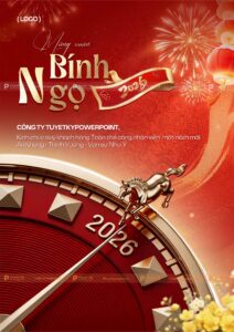 poster social post chúc mừng năm mới xuân bính ngọ