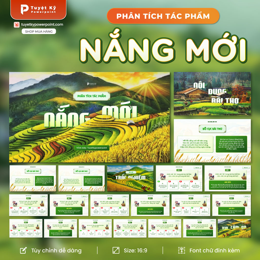 phân tích tác phẩm nắng mới ngữ văn lớp 8