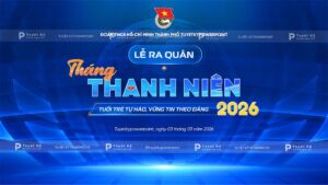backdrop banner lễ ra quân tháng thanh niên