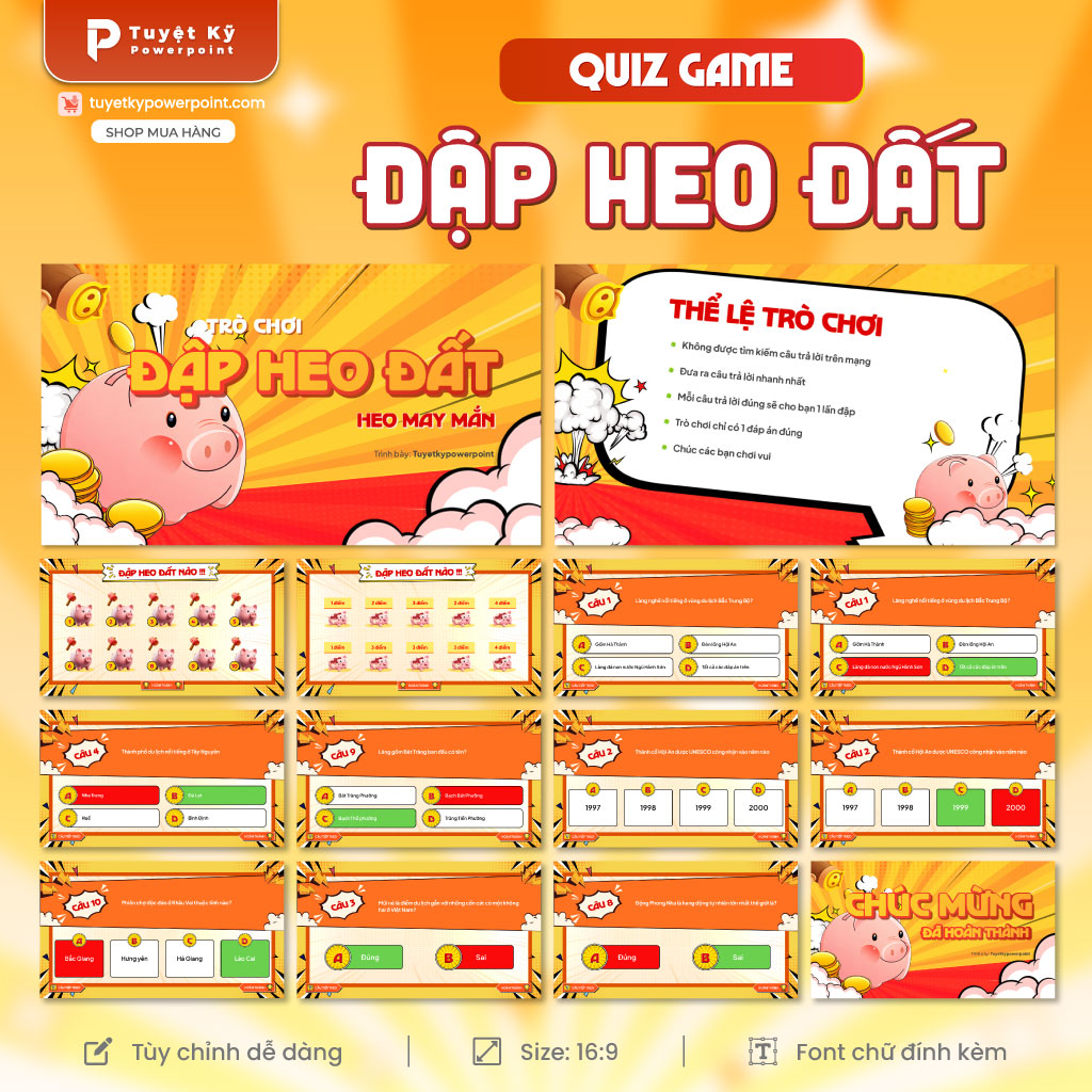 trò chơi đập heo đất