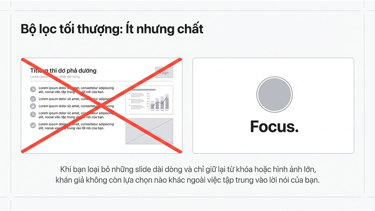 Sự đơn giản giúp thông điệp trở nên mạnh mẽ hơn