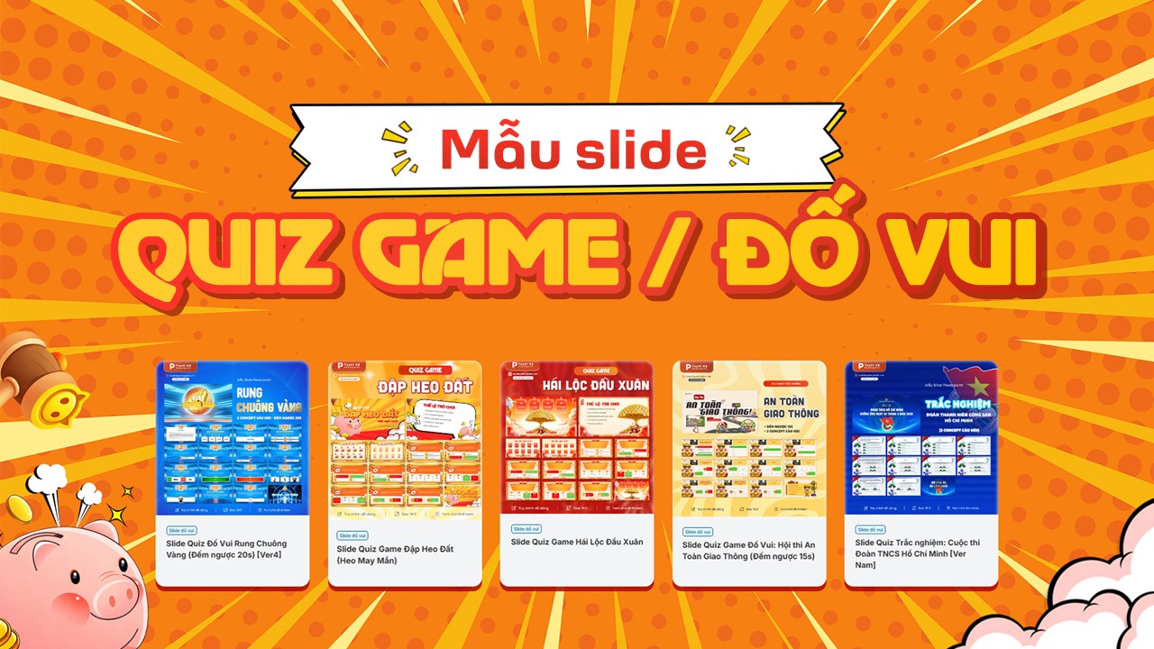 Mẫu slide quiz game/đố vui