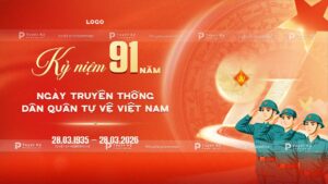 backdrop banner kỷ niệm ngày dân quân tự vệ