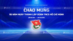 backdrop banner mung 95 ngày thành lập đoàn