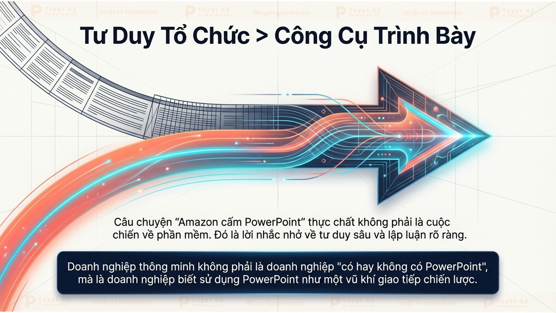 Tư duy tổ chức hơn công cụ trình bày