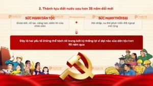 thành tựu đất nước sau hơn 35 năm đổi mới