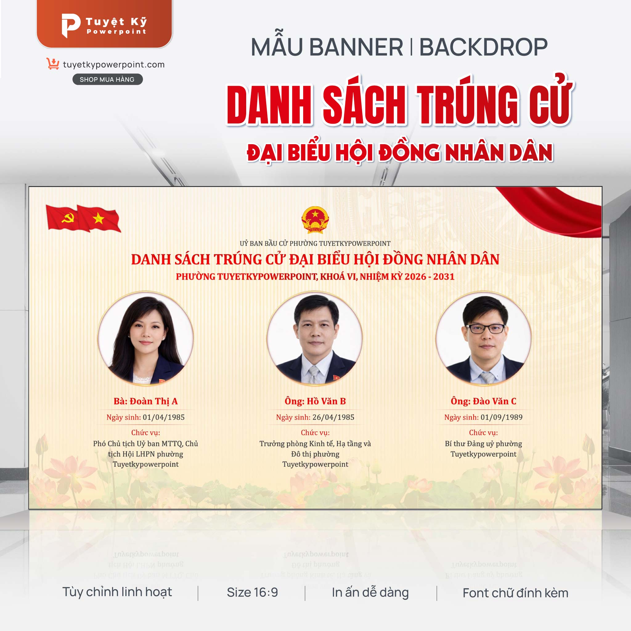 backdrop banner danh sách trúng cử