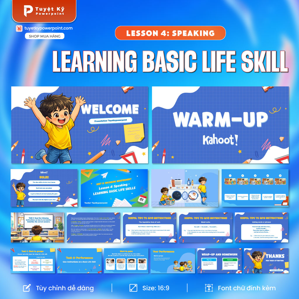 Slide Tiếng Anh: Learning basic life skill