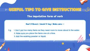 useful tips to give instructions
