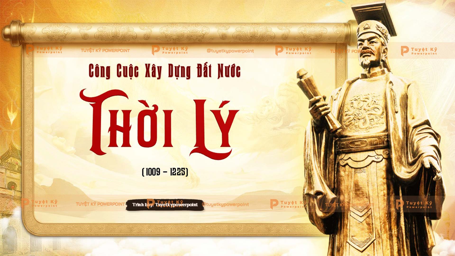 Mẫu slide dòng thời gian lịch sử