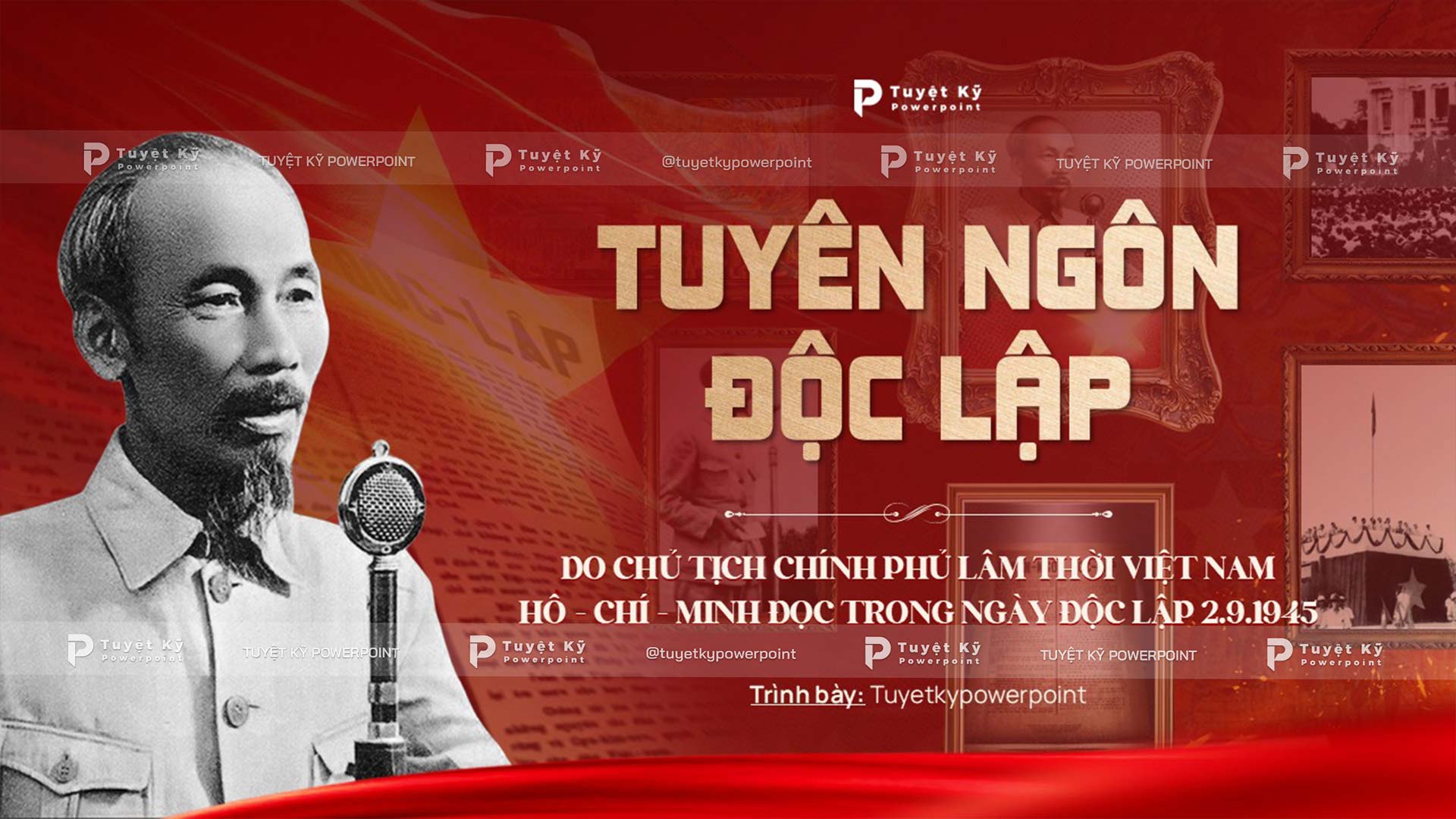 Mẫu slide tuyên ngôn độc lập Mẫu slide tuyên ngôn độc lập