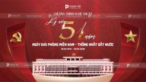 backdrop banner kỷ niệm 51 năm giải phóng miền nam 30/4