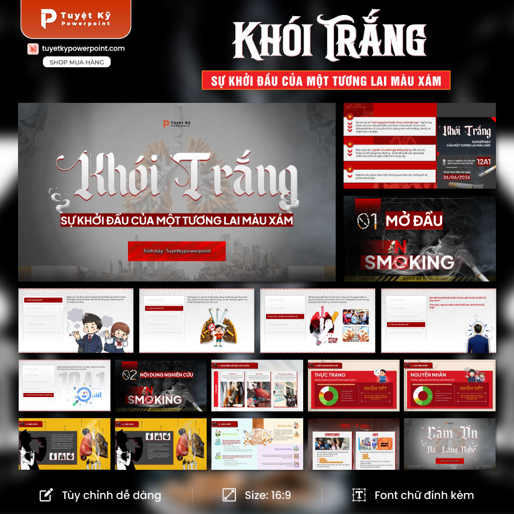 thuốc lá tương lai màu xám