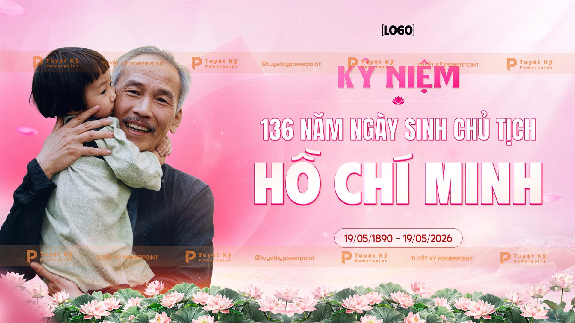 Thumbnail backdrop kỷ niệm 136 năm ngày sinh chủ tịch Hồ Chí Minh