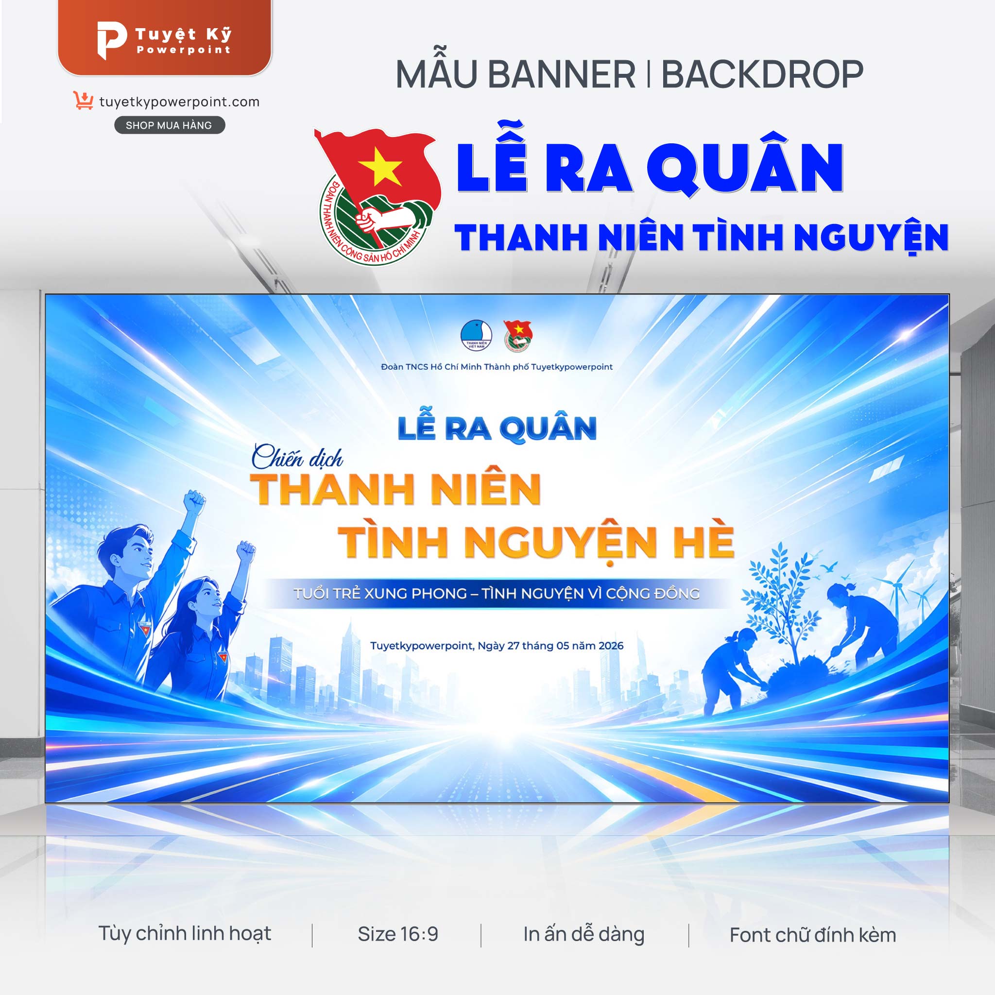 Banner Chiến dịch tình nguyện hè 2026