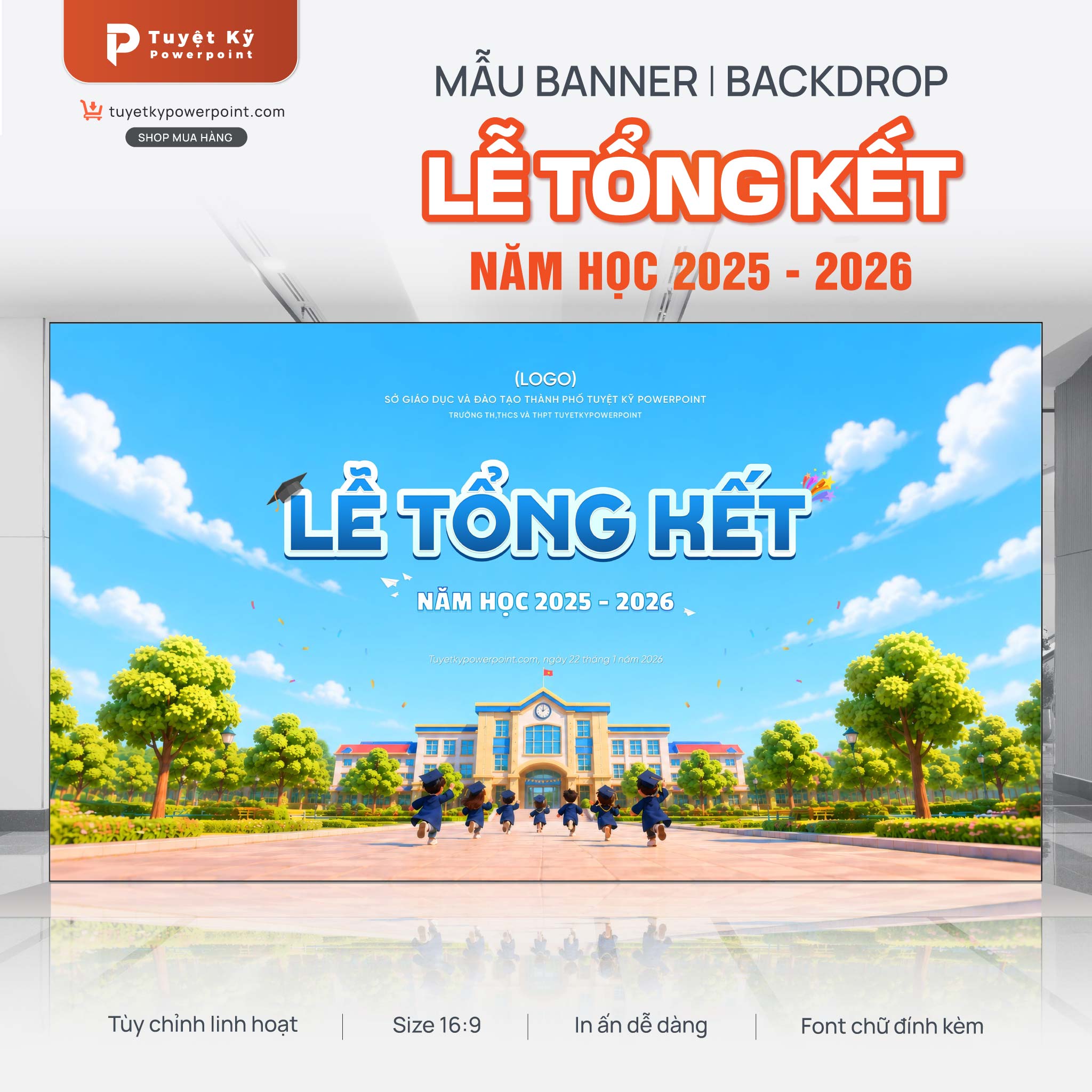 Backdrop Lễ tổng kết năm học