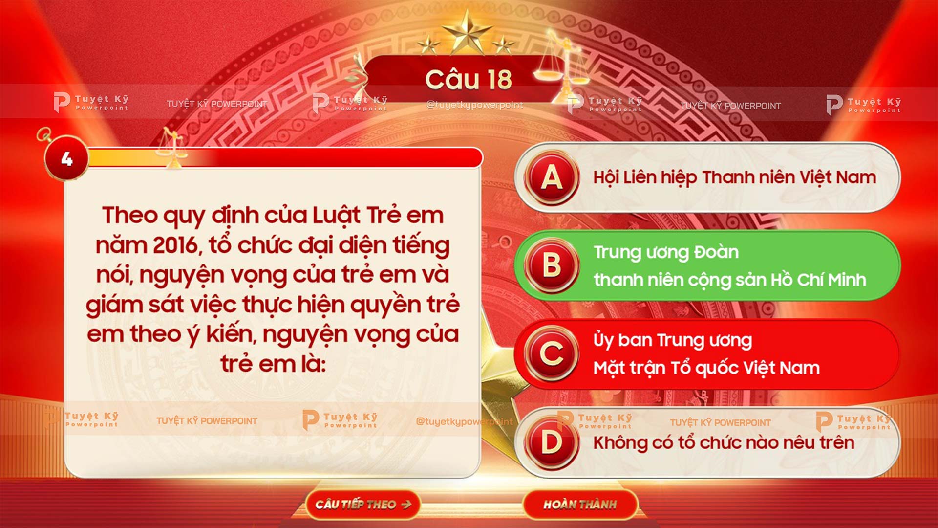 Câu 18 hội thi tìm hiểu kiến thức pháp luật