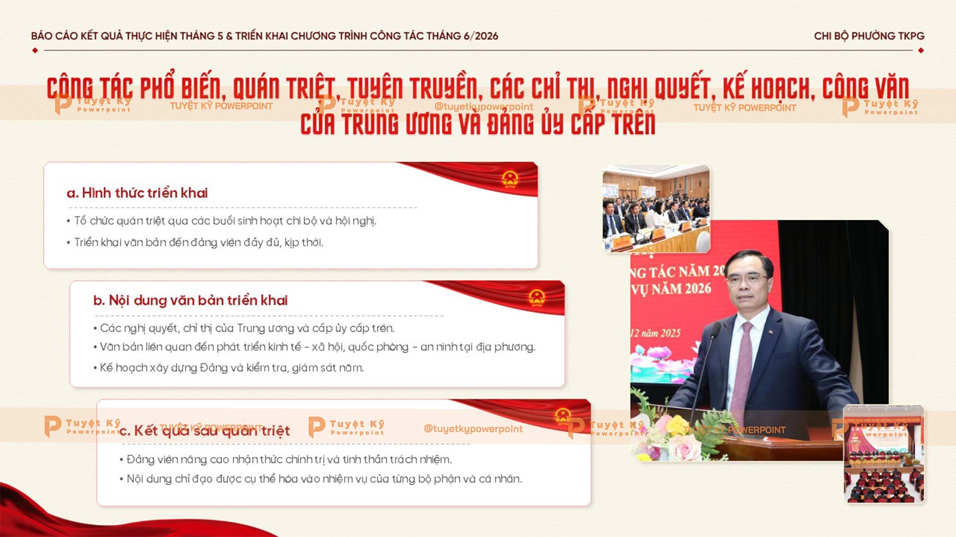 Công tác phổ biến, quán triệt, tuyên truyền