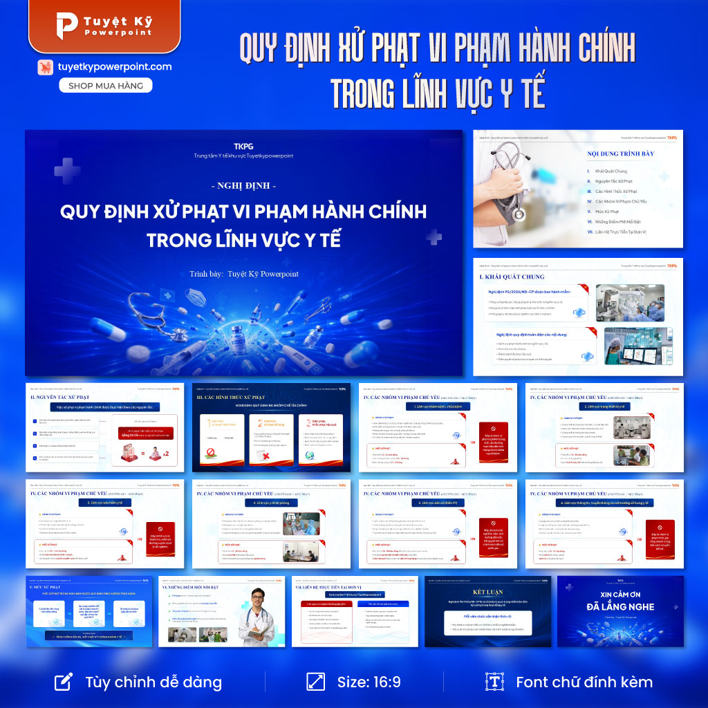 Slide Nghị định quy định xử phạt vi phạm hành chính trong lĩnh vực y tế