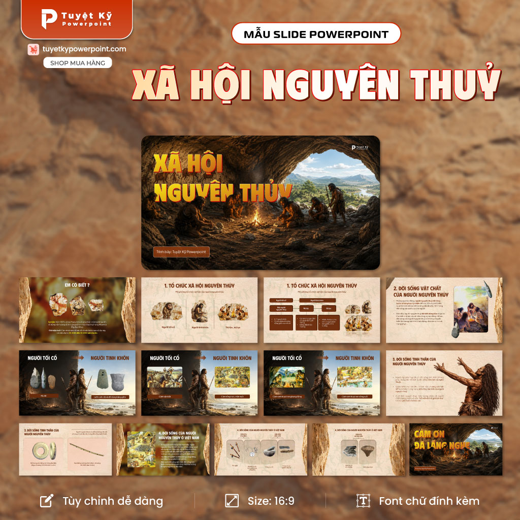 Slide Xã hội nguyên thủy