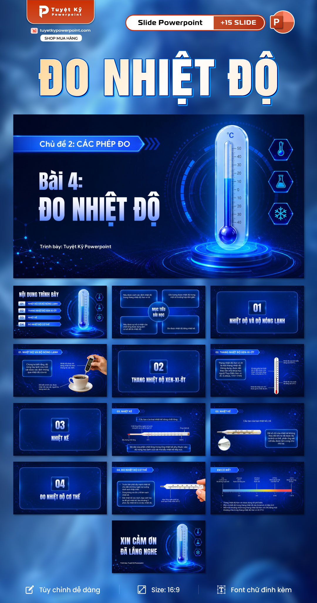 Slide đo nhiệt độ