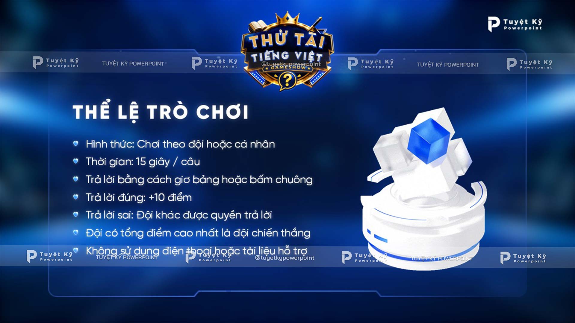 Thể lệ trò chơi thử tài tiếng việt