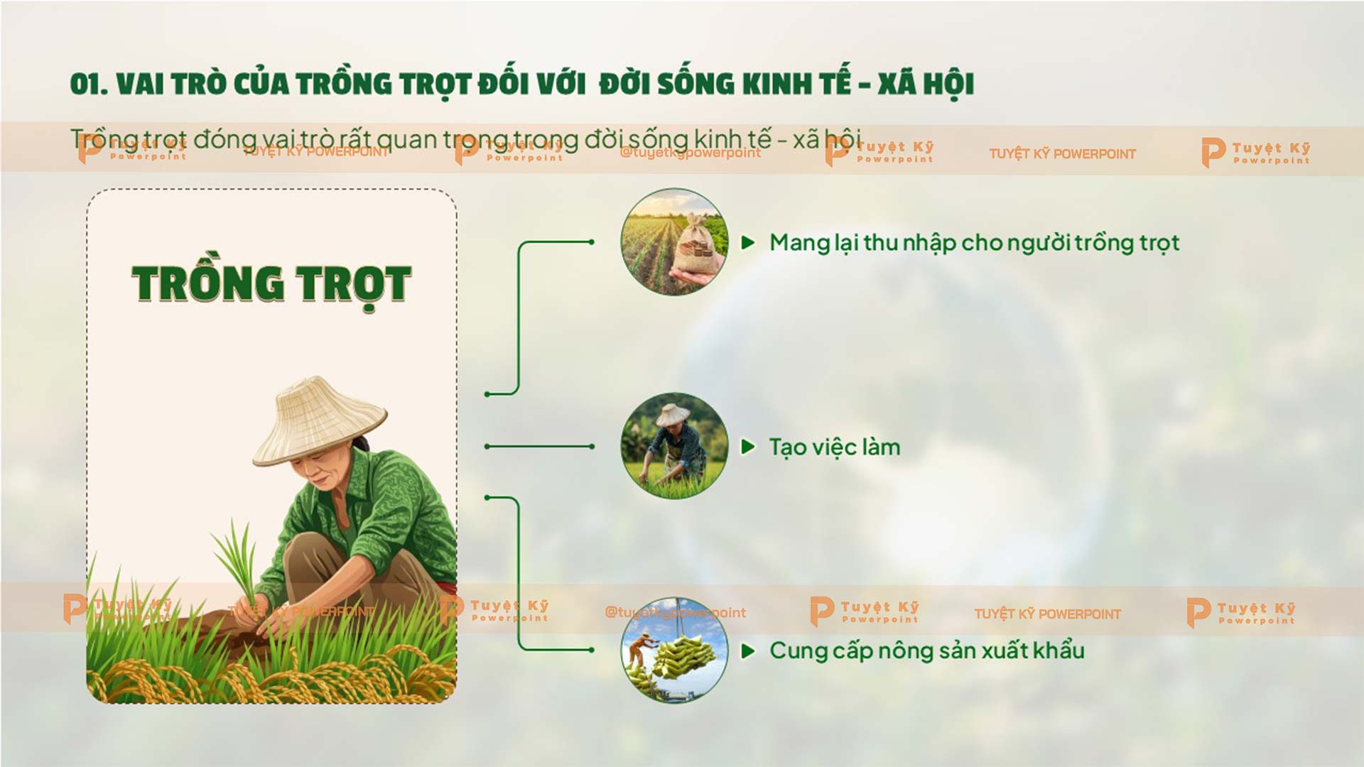 Vai trò của trồng trọt