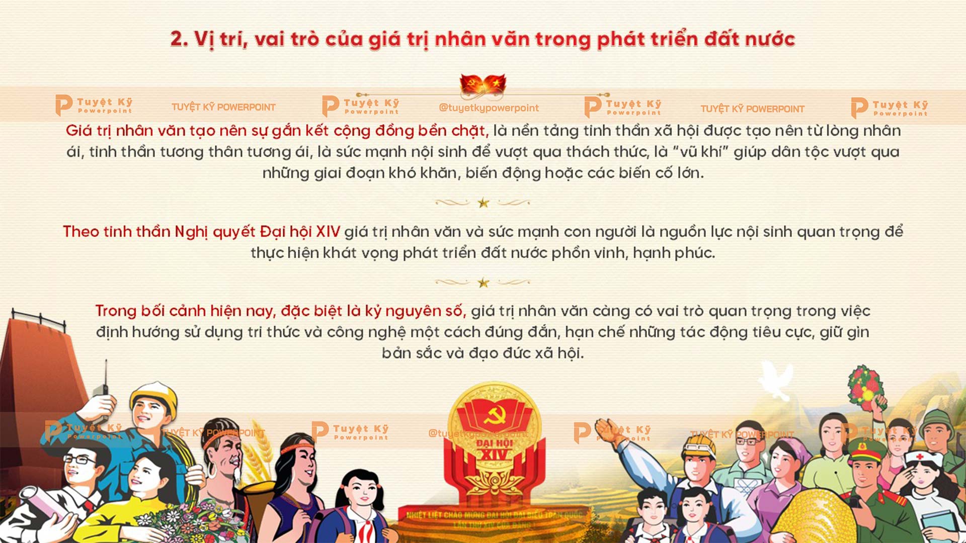 Vị trí, vai trò của giá trị nhân văn trong phát triển đất nước