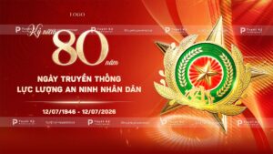 backdrop banner 80 năm ngày truyền thống lực lượng an ninh nhân dân