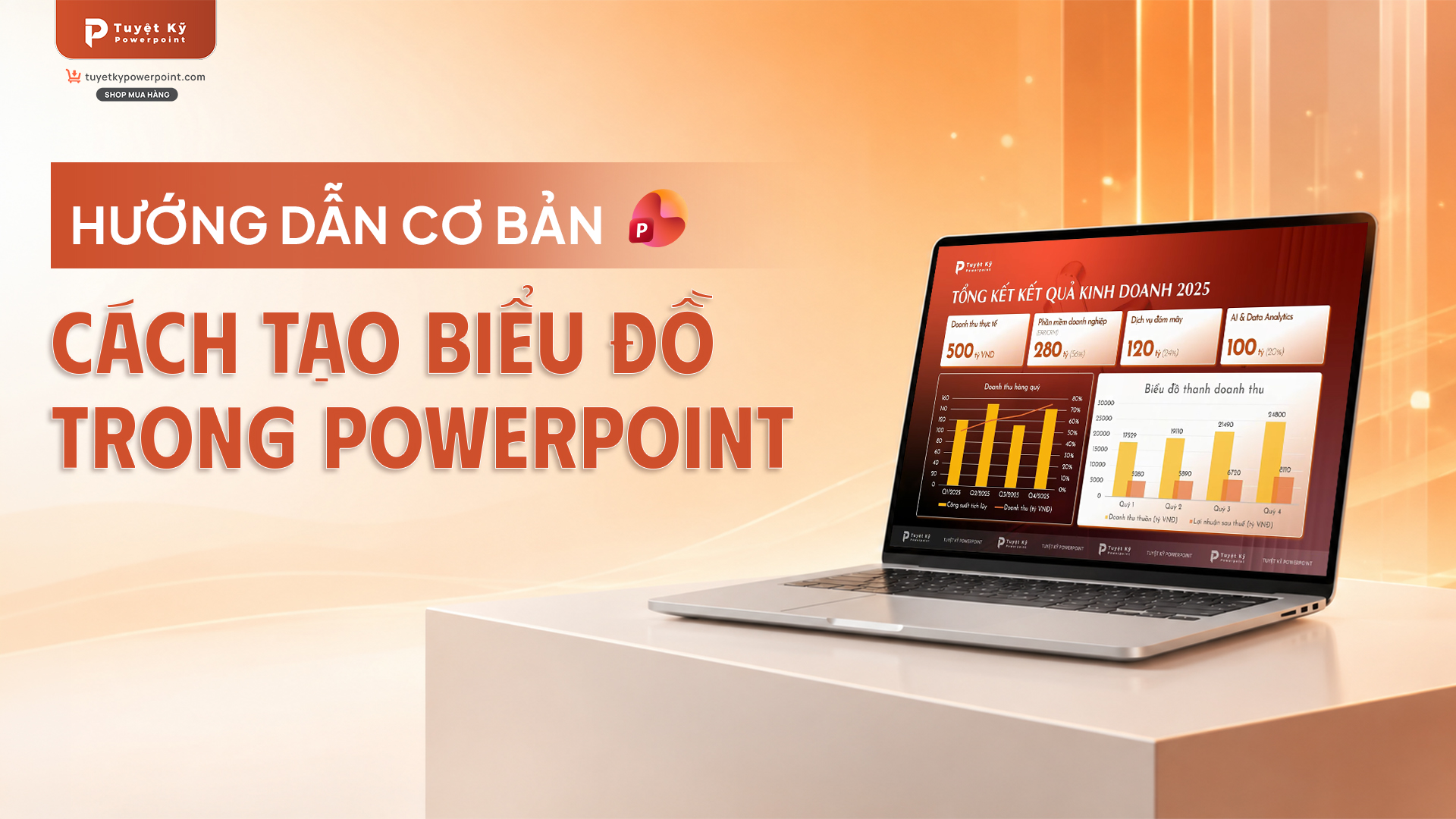 Hướng dẫn cơ bản cách tạo biểu đồ trong Powerpoint