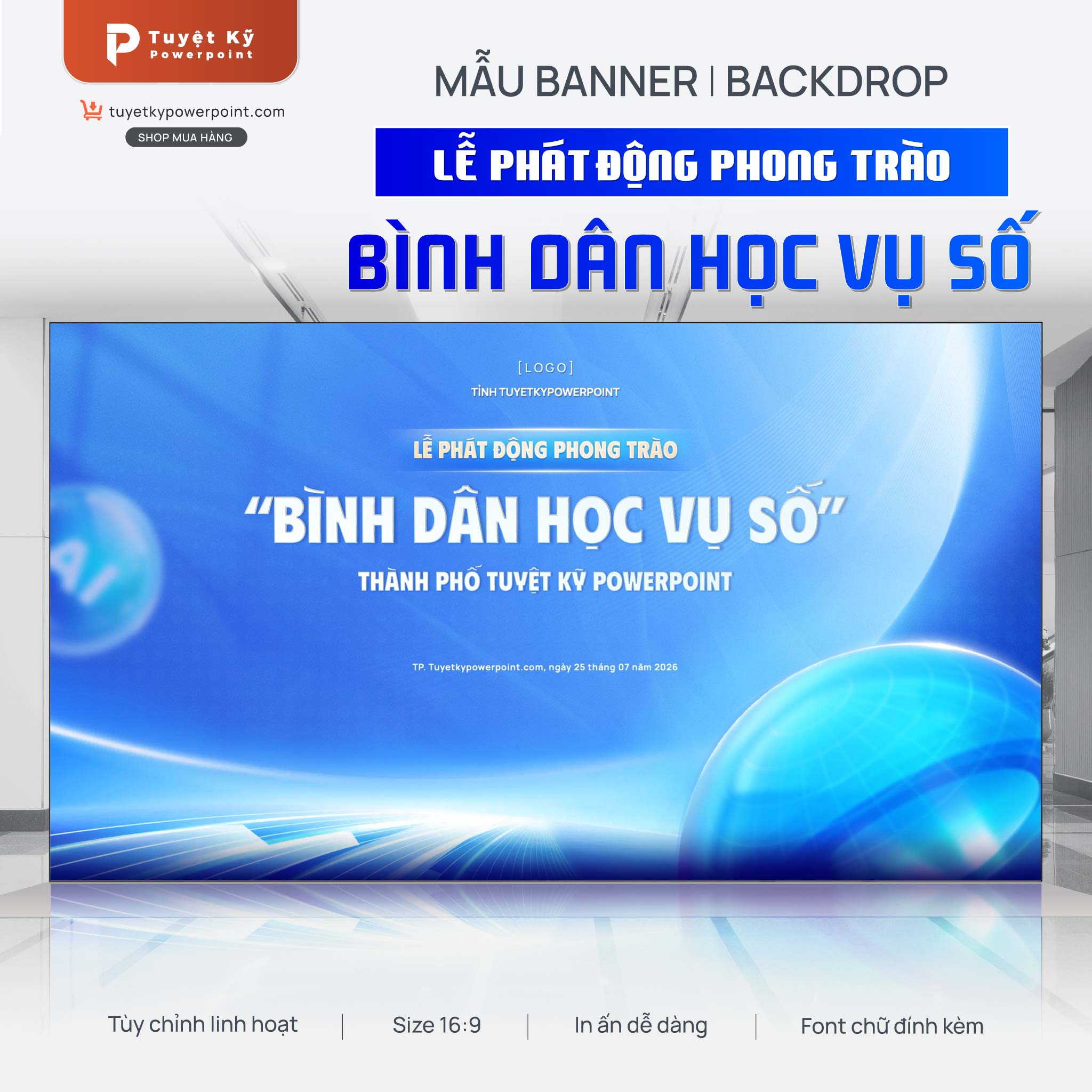 backdrop banner bình dân học vụ số