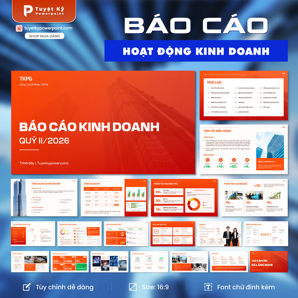 báo cáo hoạt động kinh doanh quý