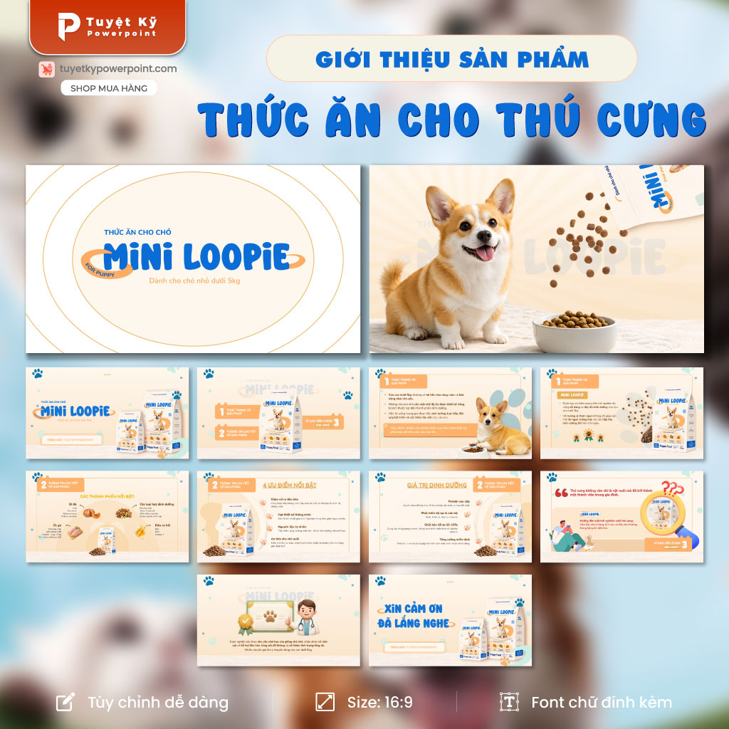 giới thiệu sản phẩm thức ăn cho thú cưng