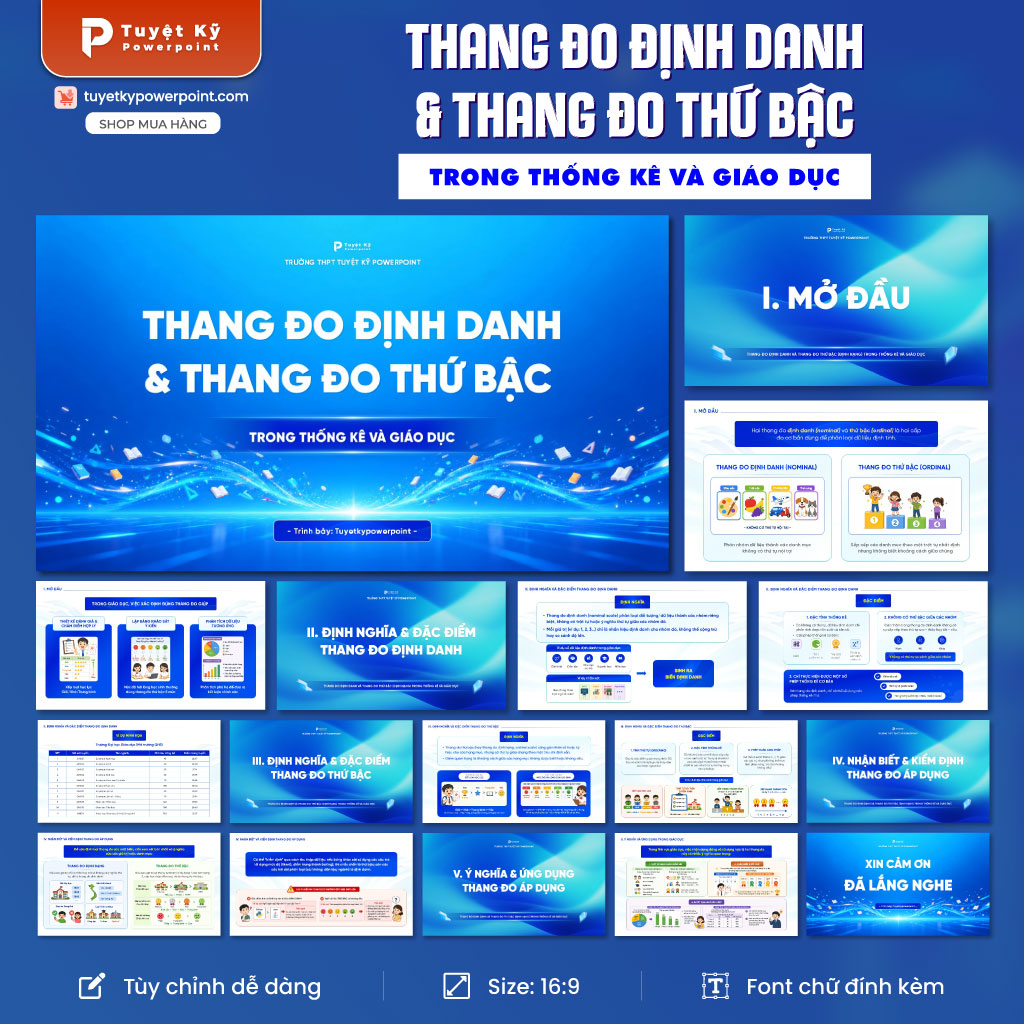 thang đo định danh và thang đo thứ bậc trong thống kê và giáo dục