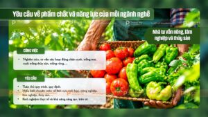 yêu cầu của nhà tư vấn nông lâm nghiệp và thủy sản