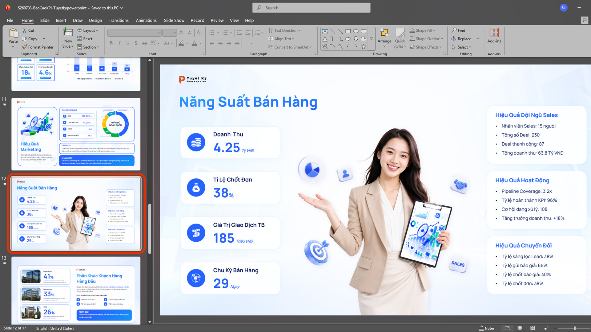 Mở file PowerPoint