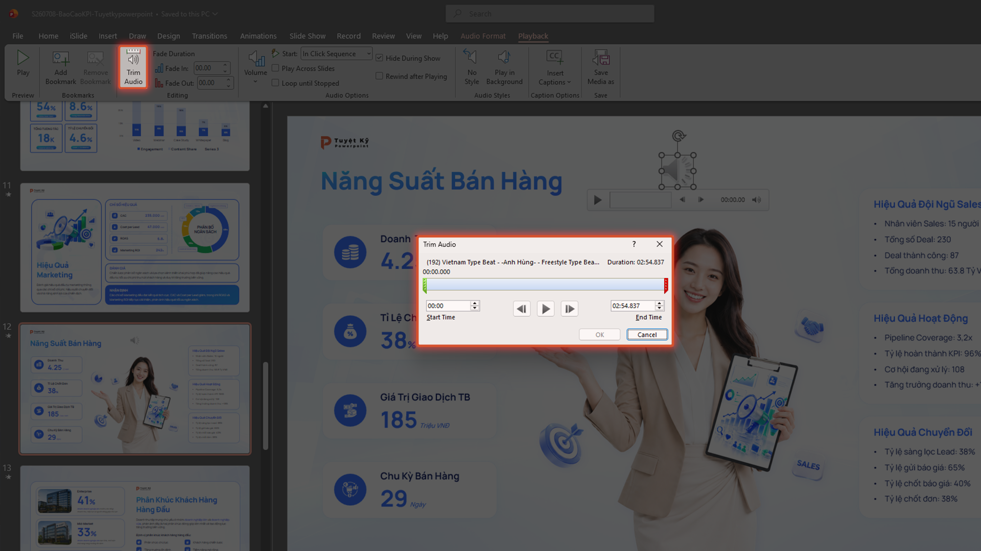 Điều chỉnh âm thanh