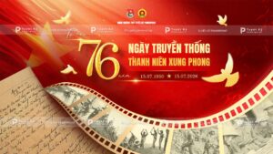backdrop banner ngày thanh niên xung phong