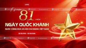 backdrop banner kỷ niệm 81 năm ngày quốc khánh việt nam