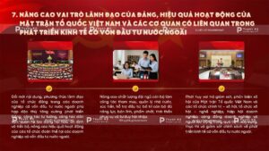 nhiệm vụ giải pháp nghị quyết 10-NQ/TW về phát triển kinh tế có vốn đầu tư nước ngoài