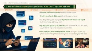 phòng chống tội phạm sử dụng công nghệ cao