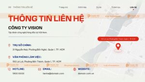 profile thông tin liên hệ
