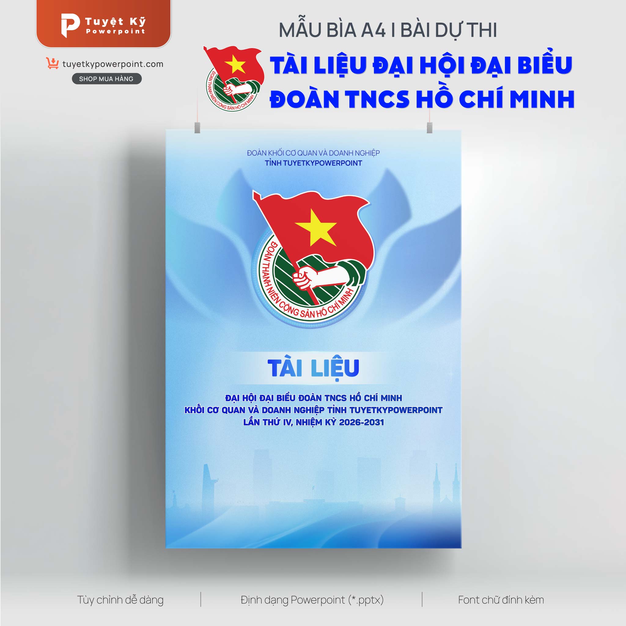 bìa tài liệu đại hội đoàn