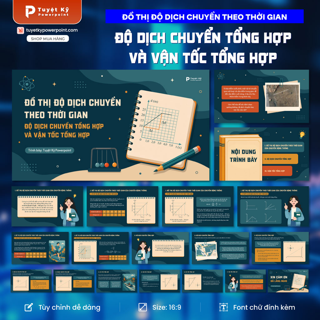 vật lí 10 đồ thị dịch chuyển theo thời gian