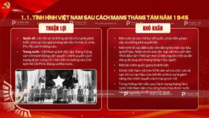 tình hình việt nam sau cách mạng tháng 8 năm 1945