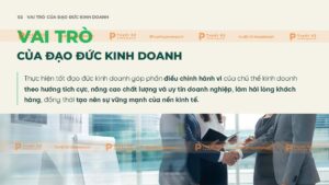 vai trò của đạo đức trong kinh doanh