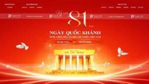 backdrop banner quốc khánh nước việt nam 2/9