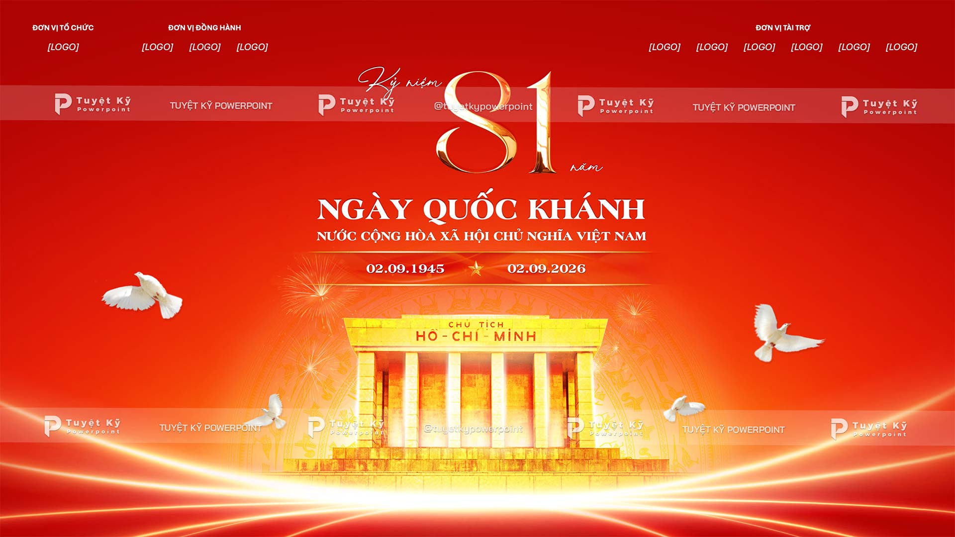 backdrop banner quốc khánh nước việt nam 2/9
